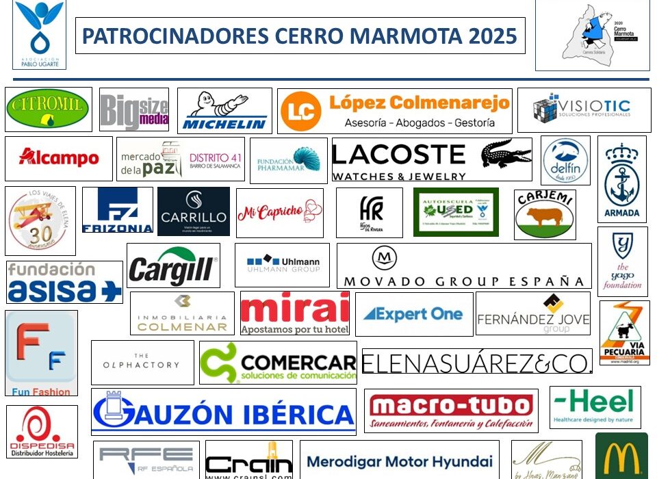Agradecimiento patrocinadores Carrera 2025